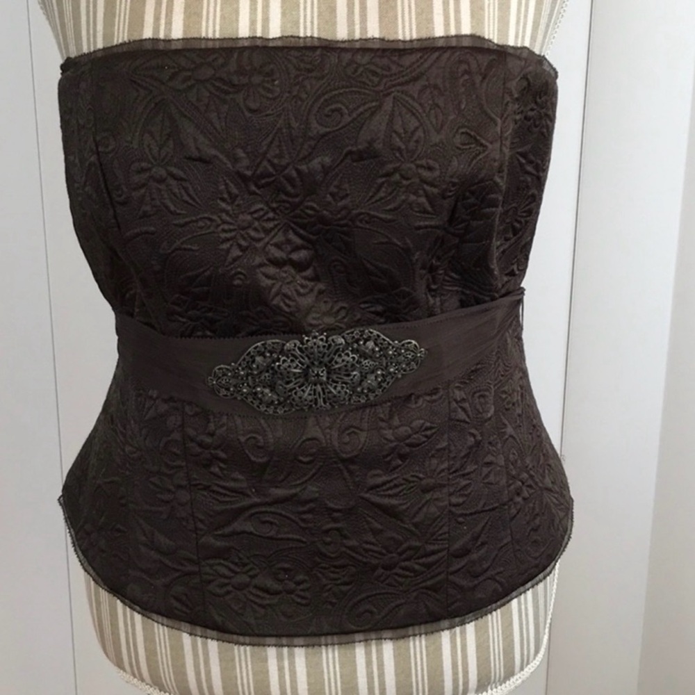 Elie Tahari silk corset